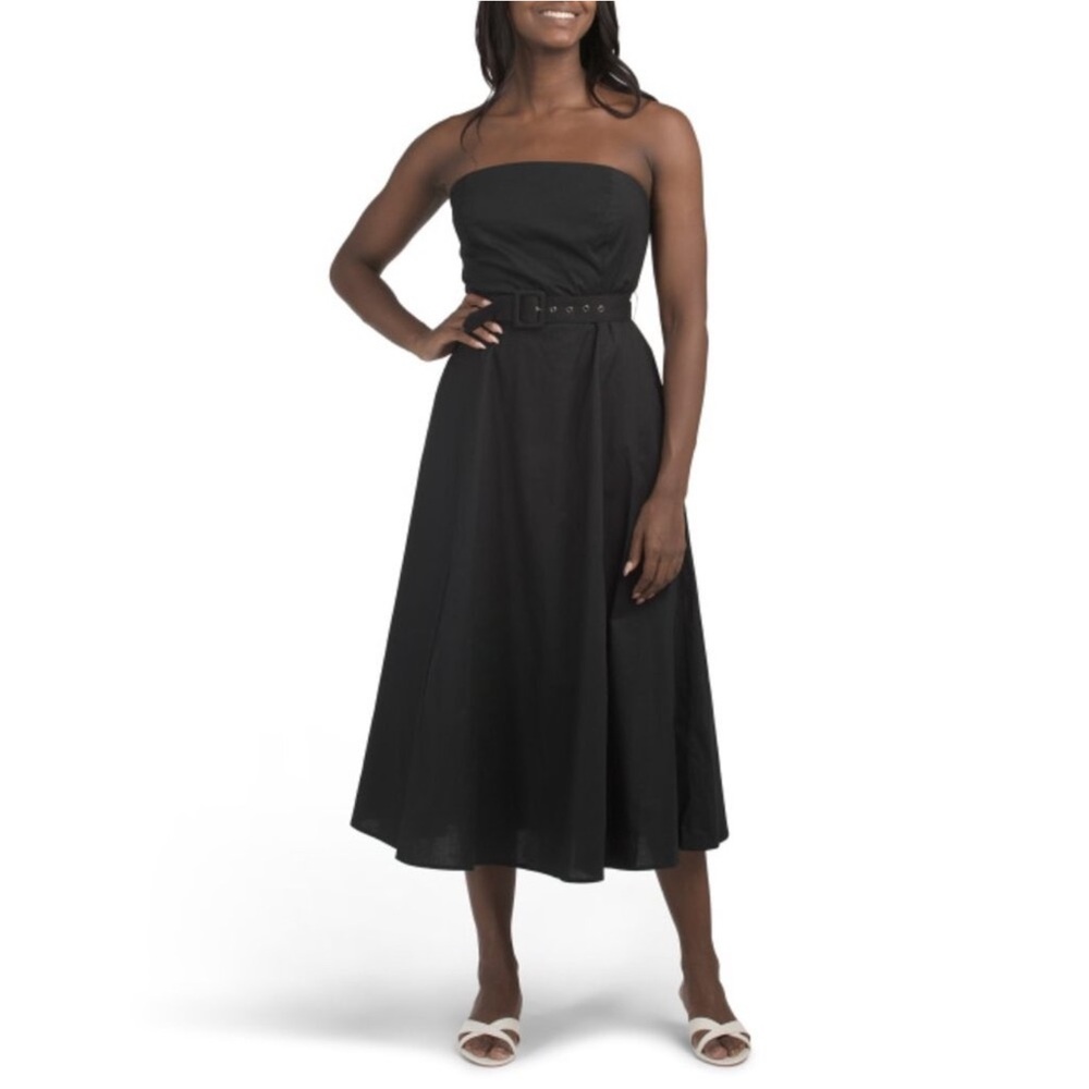 NWOT RACHEL ZOE Black Strapless Maxi Dress
Size 8